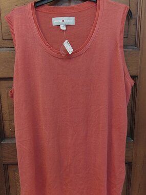 Avenue Studio Sleeveless Top - Salmon Pink